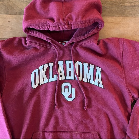OU Oklahoma Sooners Hoodie - Crimson - small - boomer - football - Picture 4 of 5